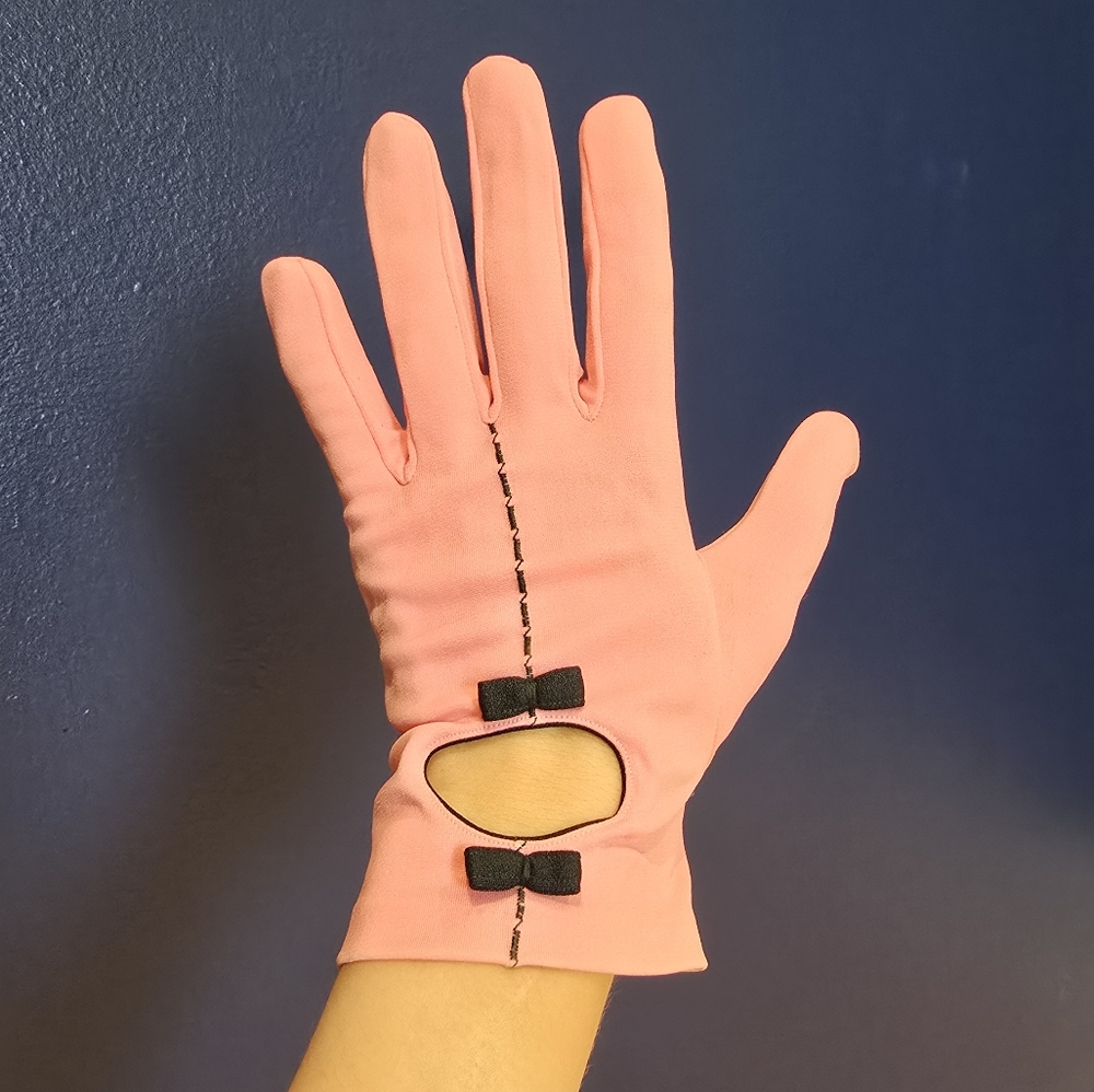 Colorful Vintage Gloves, 3 Pairs, Size 7/7.5